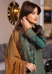 Summer Unstitched 3PCs Embroidered Lawn Dress With Chiffon Dupatta RL-165