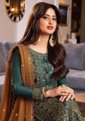 Summer Unstitched 3PCs Embroidered Lawn Dress With Chiffon Dupatta RL-165