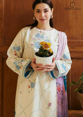 Summer Unstitched 3PCs Embroidered Lawn Dress With Diamond Monar Dupatta RL-163