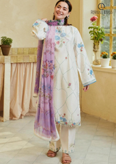 Summer Unstitched 3PCs Embroidered Lawn Dress With Diamond Monar Dupatta RL-163