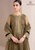 BAROQUE-Embroidered 3pc organza dress with organza duppata RL-638