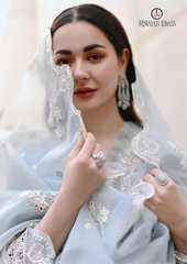 Summer Unstitched 3PCs Embroidered Lawn Dress With Organza Embroidered Dupatta RL-176