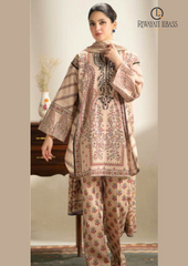 Summer Unstitched 3PCs Digital Printed Lawn Dress With Voile Dupatta RL-174