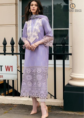 Summer Unstitched 3PCs Embroidered Lawn Dress With Monaar Dupatta RL-161