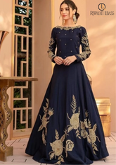 Summer Unstitched 2PCs Frock Style Kataan Silk Dress RL-198