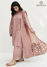 Summer Unstitched 3PCs Embroidered Lawn Dress With Diamond Monar Dupatta RL-230