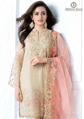 Summer Unstitched 3PCs Embroidered Lawn Dress With Embroidered Chiffon Dupatta RL-197