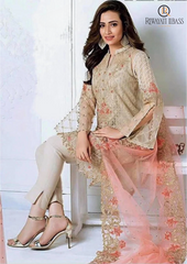 Summer Unstitched 3PCs Embroidered Lawn Dress With Embroidered Chiffon Dupatta RL-197