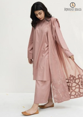 Summer Unstitched 3PCs Embroidered Lawn Dress With Diamond Monar Dupatta RL-230