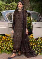 Summer Unstitched 3PC Lawn Heavy Embroidered Shirt With Organza Dupatta RL-166