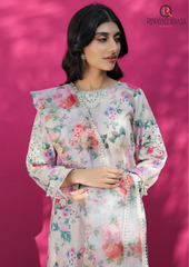 Summer Unstitched 3PCs Digital Printed Lawn Dress With Organza Dupatta RL-201