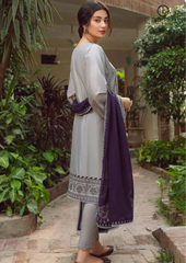 Summer Unstitched 3PC Lawn Embroidered Dress With Chiffon Embroidered Dupatta RL-185
