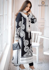 Summer Unstitched 3PCs Lawn Embroidered Dress With Chiffon Dupatta RL-188