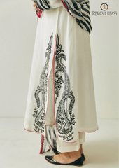 Summer Unstitched 3PCs Lawn Embroidered Dress With Organza Dupatta RL-187