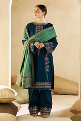 Summer Unstitched 3PCs Embroidered Lawn Dress With Diamond Dupatta RL-250