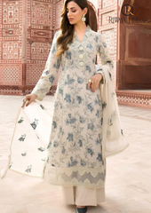 3PCs SUMMER EMBROIDERED LAWN DRESS  RL-1002