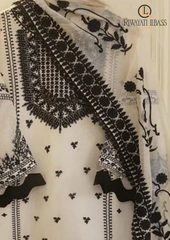 3PCs SUMMER EMBROIDERED LAWN DRESS RL-1003