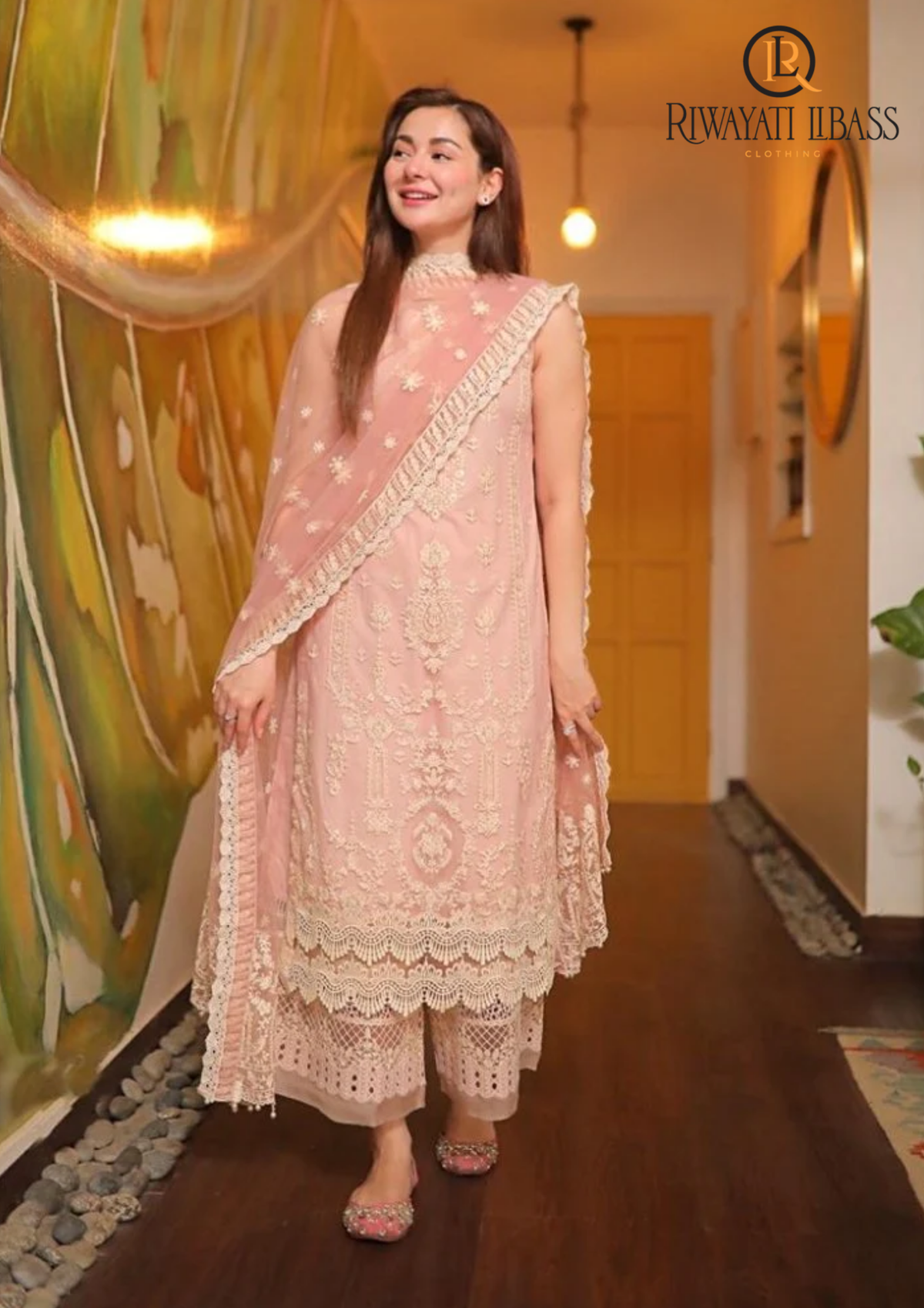 3PCs SUMMER HEAVY EMBROIDERED LAWN DRESS RL-1006