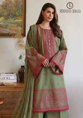 3PCs SUMMER EMBROIDERED LAWN DRESS RL-1011
