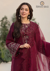3PCs SUMMER EMBROIDERED LAWN DRESS RL-1014