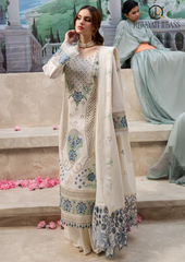3PCs SUMMER EMBROIDERED LAWN DRESS RL-1015