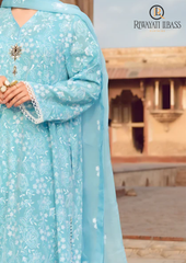 3PCs SUMMER EMBROIDERED LAWN DRESS RL-1020