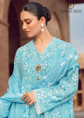 3PCs SUMMER EMBROIDERED LAWN DRESS RL-1020