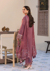 3PCs SUMMER EMBROIDERED LAWN DRESS RL-1023