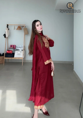 3PCs SUMMER EMBROIDERED LAWN DRESS RL-1026