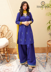 3PCs SUMMER EMBROIDERED LAWN DRESS RL-1027
