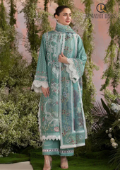 3PCs SUMMER EMBROIDERED LAWN DRESS RL-1028