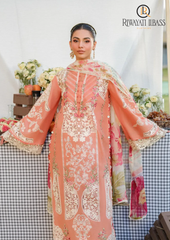 3PCs SUMMER EMBROIDERED LAWN DRESS RL-1046