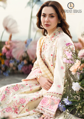 3PCs SUMMER EMBROIDERED LAWN DRESS RL-1047