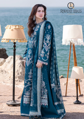 3PCs SUMMER EMBROIDERED LAWN DRESS RL-1049