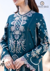 3PCs SUMMER EMBROIDERED LAWN DRESS RL-1049