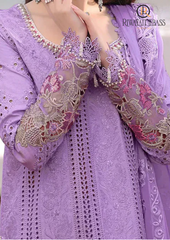 3PCs SUMMER EMBROIDERED LAWN DRESS RL-1050