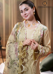 3PCs SUMMER EMBROIDERED LAWN DRESS RL-1051