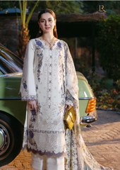 3PCs SUMMER EMBROIDERED LAWN DRESS RL-1054