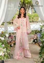 3PCs SUMMER EMBROIDERED LAWN DRESS RL-1056