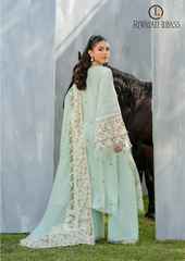 3PCs SUMMER EMBROIDERED LAWN DRESS RL-1057
