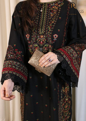 3PCs SUMMER EMBROIDERED LAWN DRESS RL-1066