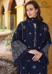 3PCs SUMMER EMBROIDERED LAWN DRESS RL-1067