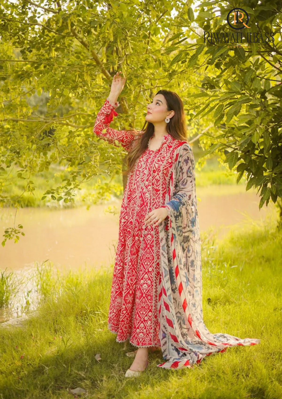 3PCs SUMMER DIGITAL PRINTED LAWN DRESS RL-1071