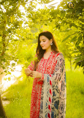 3PCs SUMMER DIGITAL PRINTED LAWN DRESS RL-1071
