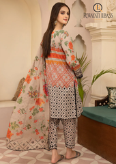 3PCs SUMMER DIGITAL PRINTED LAWN DRESS RL-1075