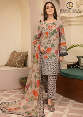 3PCs SUMMER DIGITAL PRINTED LAWN DRESS RL-1075