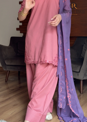 3PCs SUMMER EMBROIDERED LAWN DRESS RL-1076