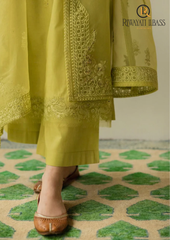 3PCs SUMMER EMBROIDERED LAWN DRESS RL-1077