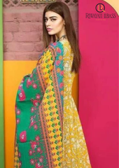 3PCs SUMMER DIGITAL PRINTED LAWN DRES RL-1084