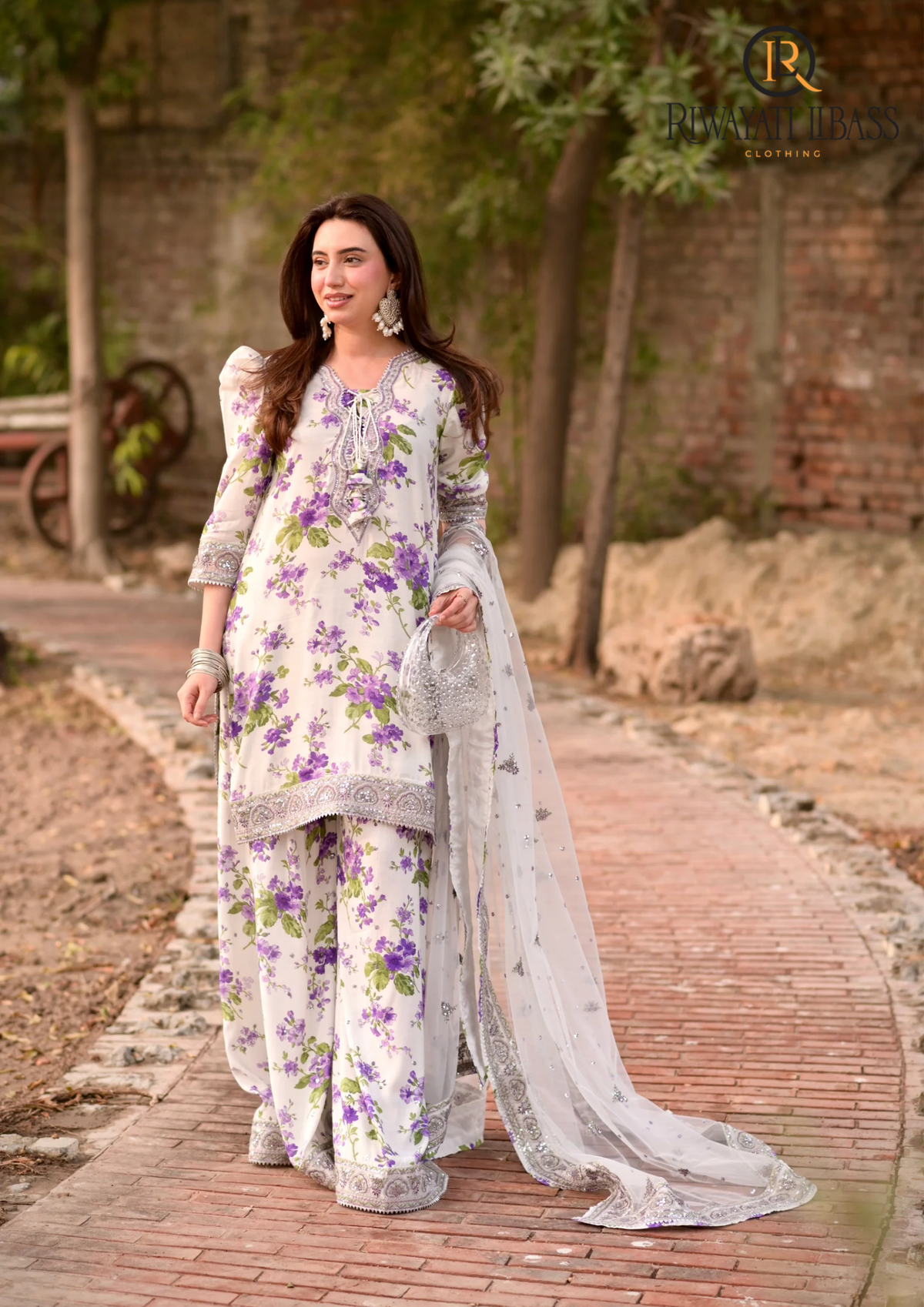 3PCs SUMMER DIGITAL PRINTED LAWN DRESS RL-1091